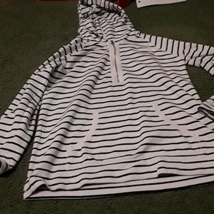 Navy Blue and white striped shirt